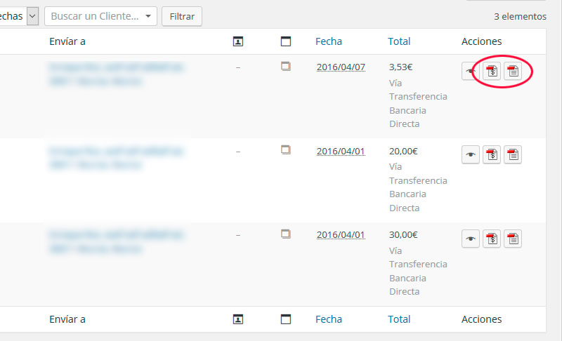 Facturas y albaranes en WooCommerce