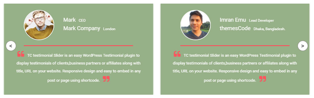 Testimonios en WordPress